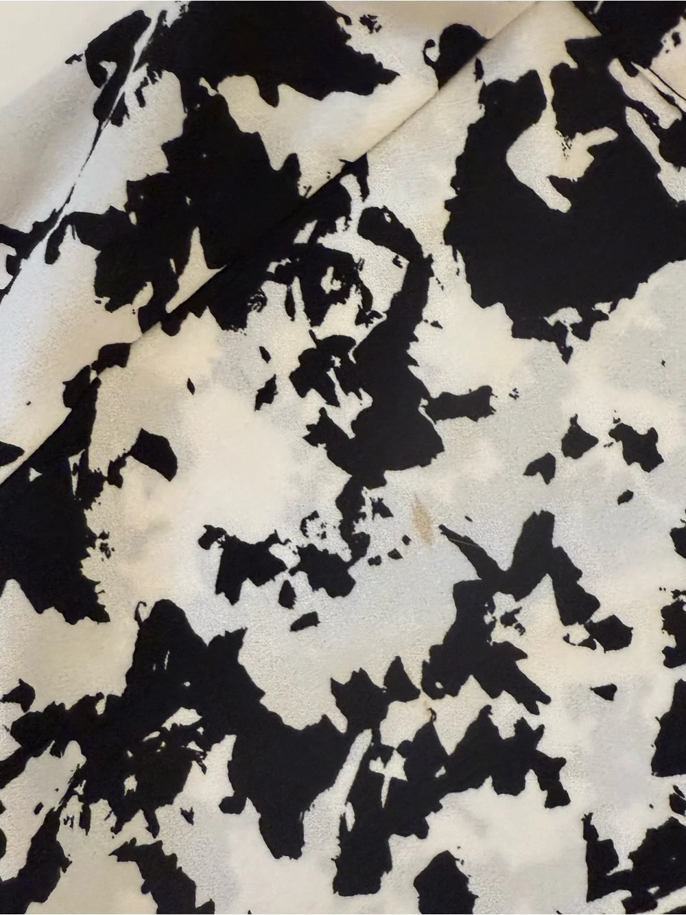 Lord & Taylor Black & White Abstract Splatter Batwing Blouse Size M - Picture 6 of 6